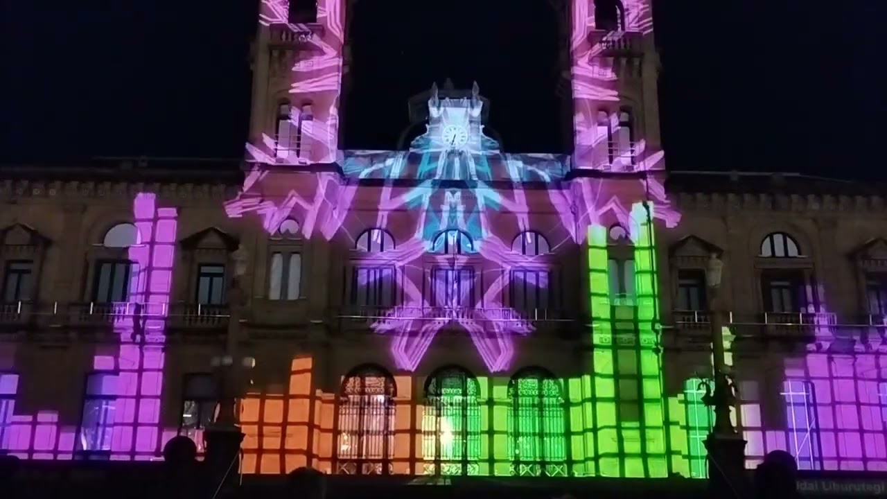 VIDEOMAPPING. Navidad en Donosti.