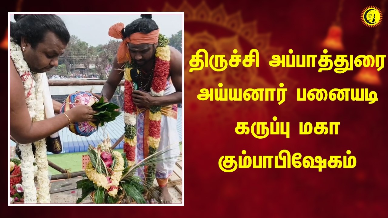 திருச்சி அப்பாத்துரை அய்யனார் பனையடி கருப்பு  மகா கும்பாபிஷேகம்