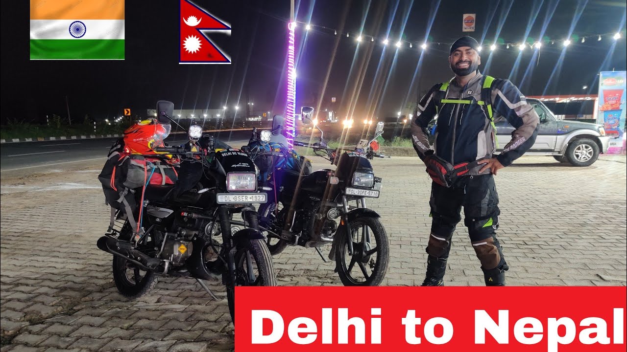 Delhi to Nepal on splendor first international Ride 100cc hero Splendor day-1 Delhi to Lucknow  ep.2