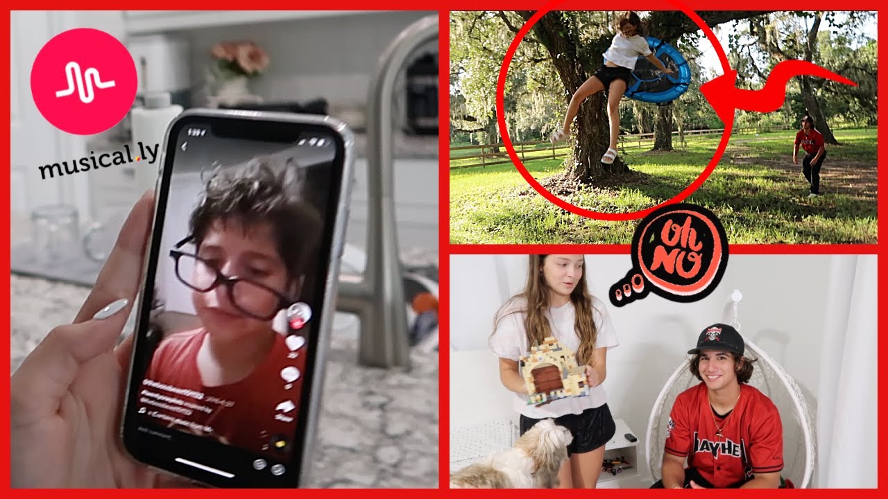 Reacting To Our Old  Musicallys  (TIK TOK)VLOG#726
