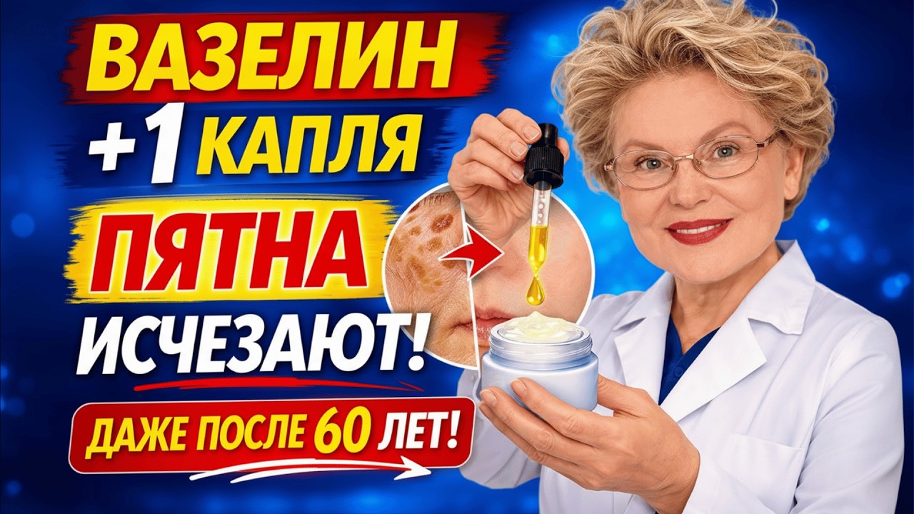 Добавьте 1 каплю в вазелин перед сном, и все пигментные пятна исчезнут без следа.