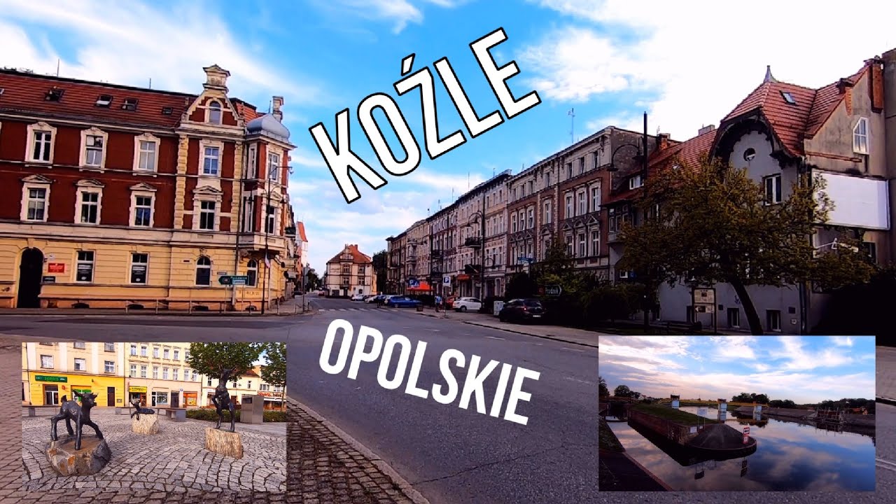 🇵🇱 Koźle maj 2024 | Rynek | Promenada nad Odrą | Śluza Koźle | Opolskie | City walk Koźle in Poland