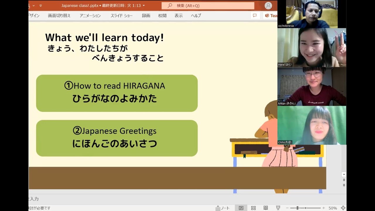 Culture Bridge; Belajar Bahasa Jepang sesi #1