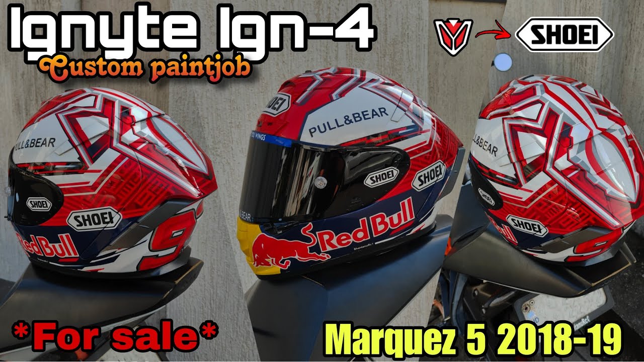 Custom Ignyte Ign4 painted as Shoei Marquez 5|GJ05| #marcmarquez #trending