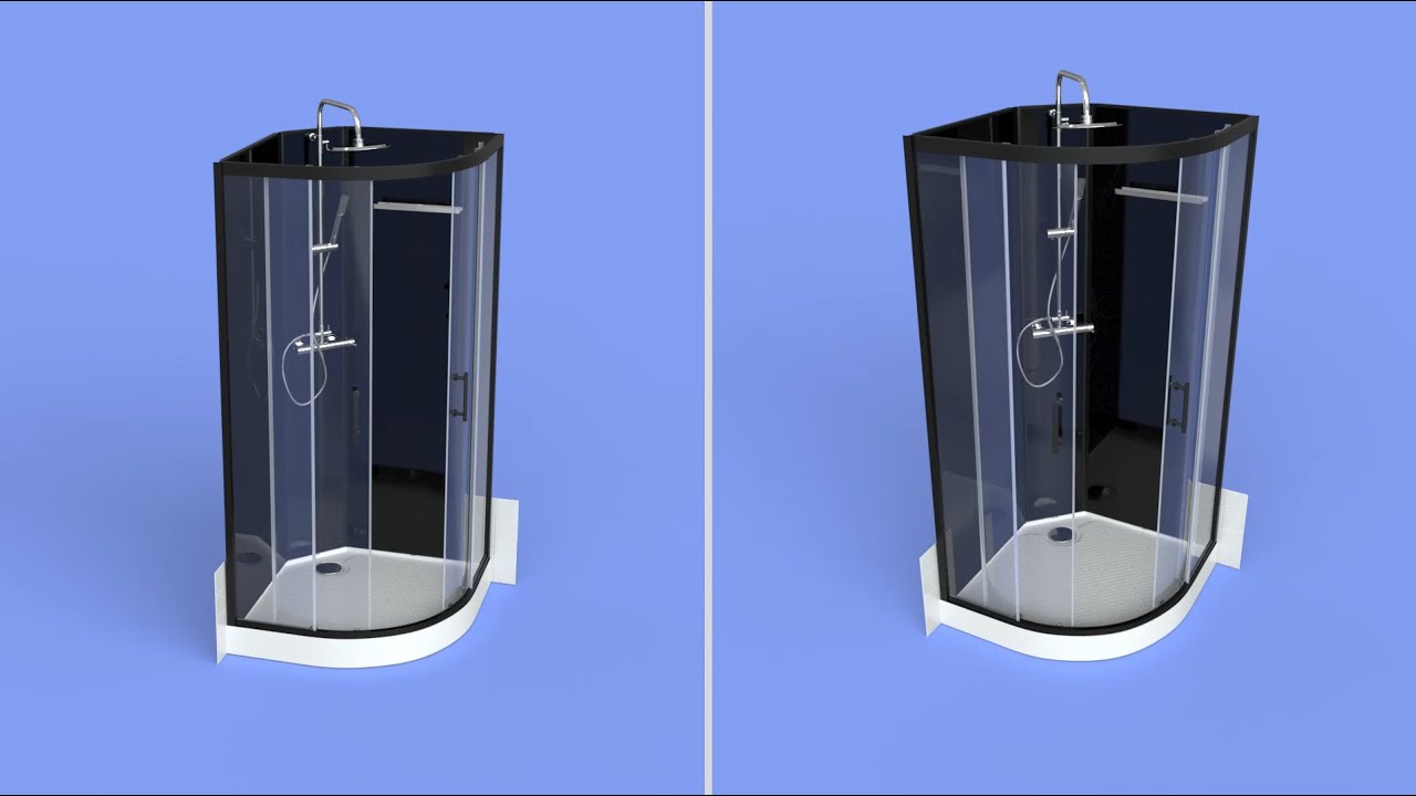 Notice de montage cabine de douche 1/4 cercle - LG Industries