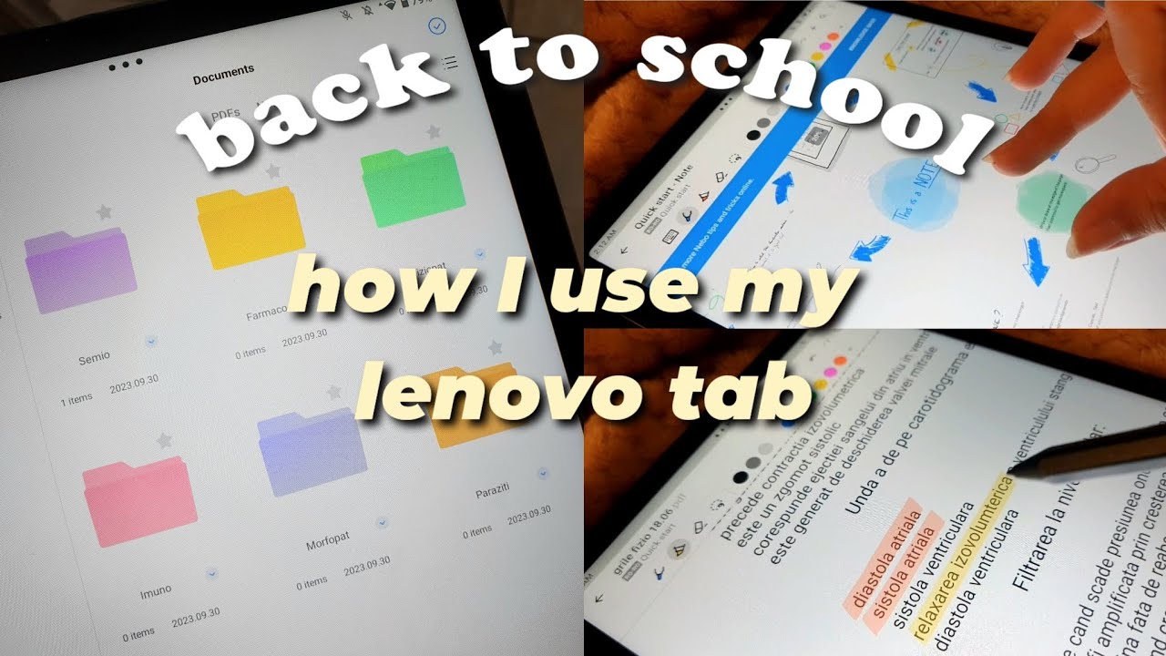 how I use my lenovo tab✨ | setup, note taking, best apps & software update