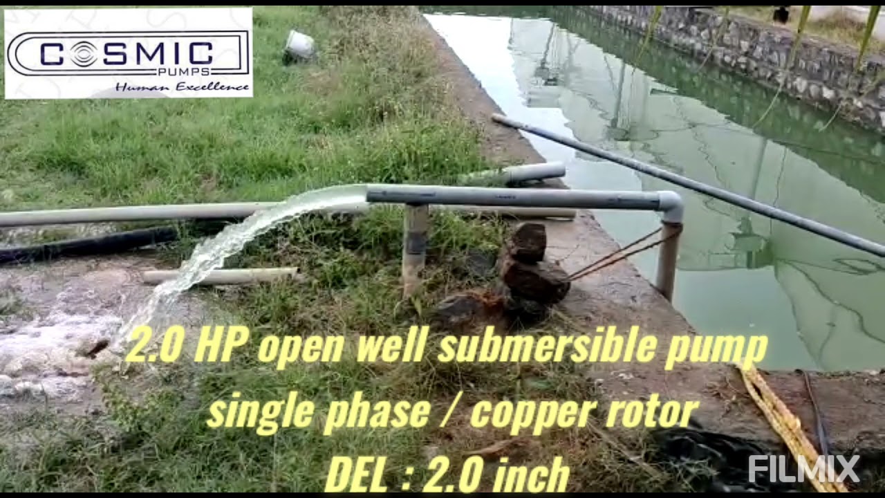 cosmic pumps open well submersible pump 2.0 inch SINGLE phase