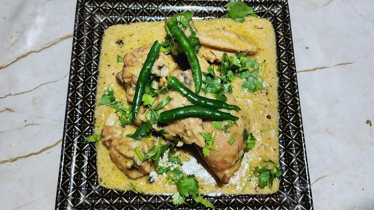 White Chiken Korma🍲.....Ramadan Special Recipe 🌙⭐🤲#cooking lover#food #yummmmy #Ramadan....❤️