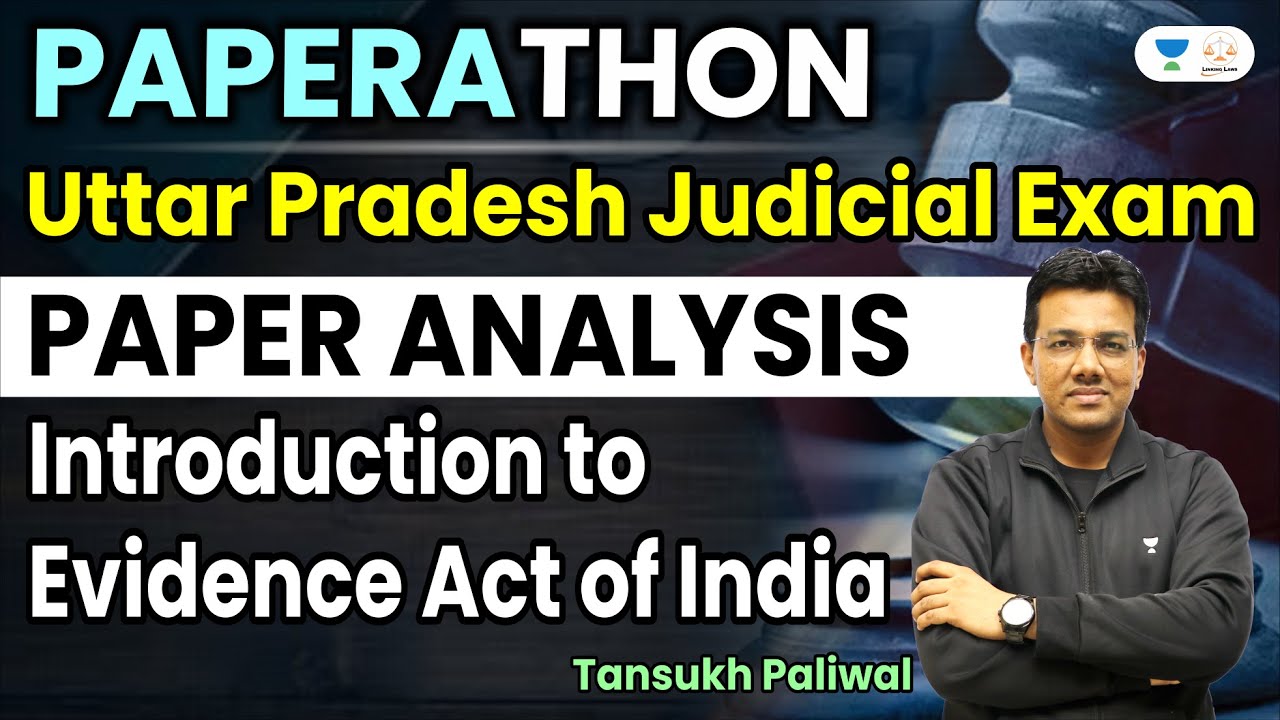 Introduction To Evidence Act | Judiciary Exams | Tansukh Paliwal