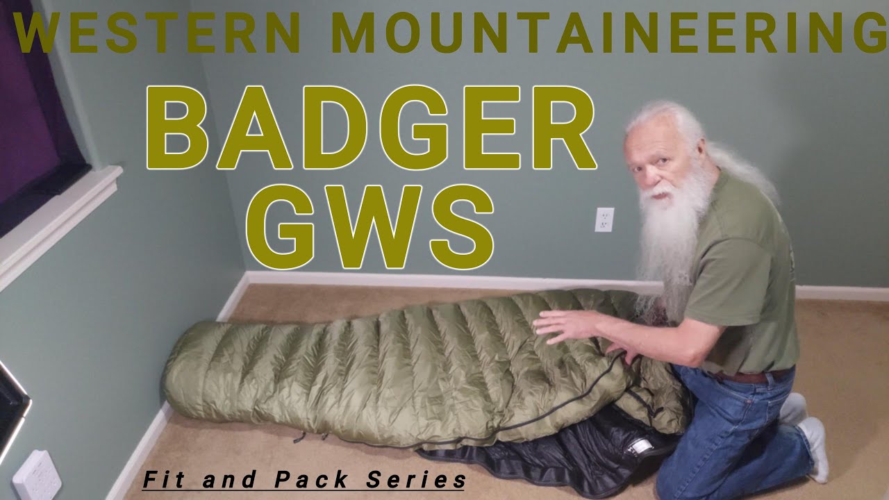 Western Mountaineering Badger GWS / Fit and Pack Series