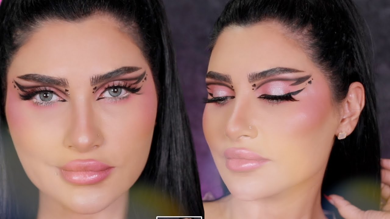 مكياج عيد الحب ❤️ معاطف نفسيا مع ميكب باربي 🩷