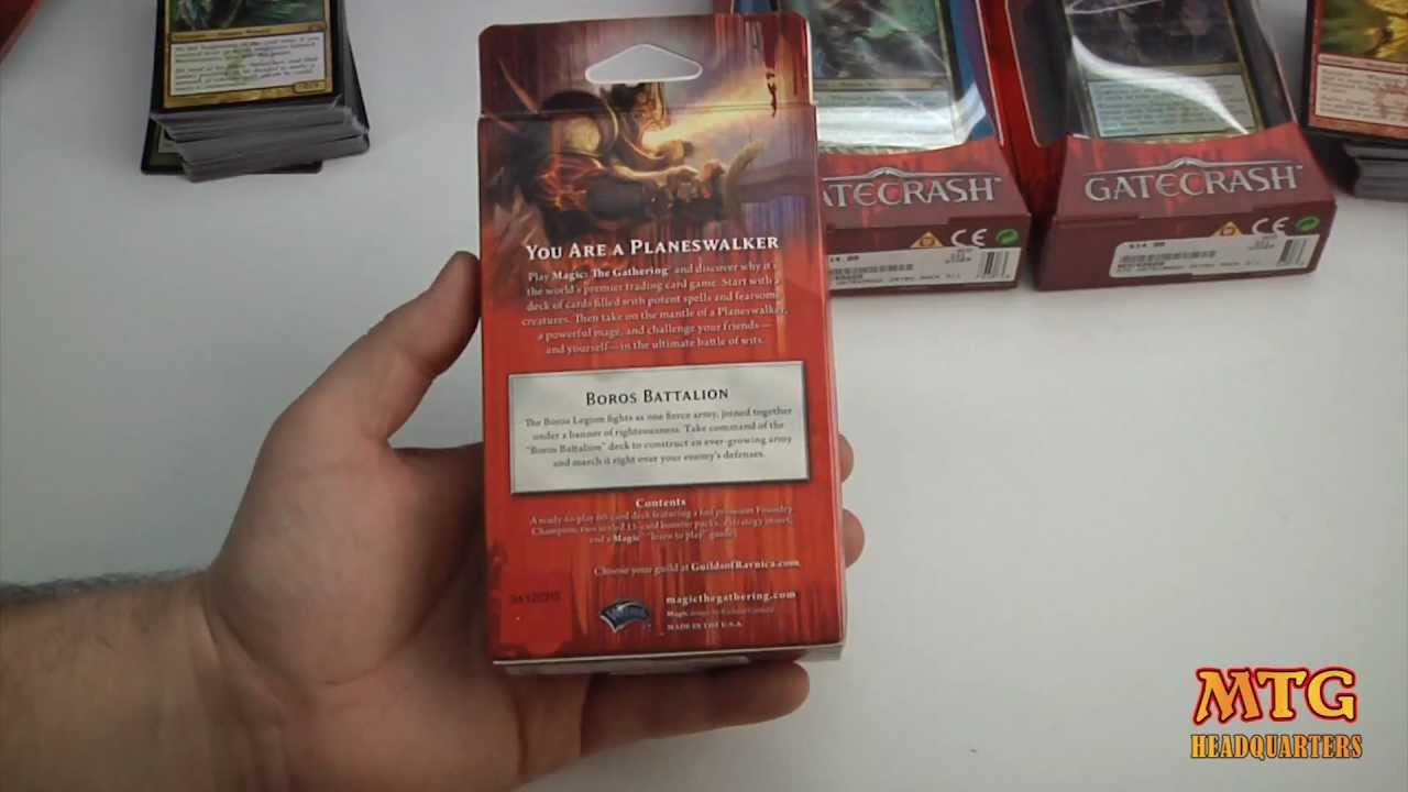 Boros Battalion  Gatecrash Magic The Gathering Intro Pack Opening & Review