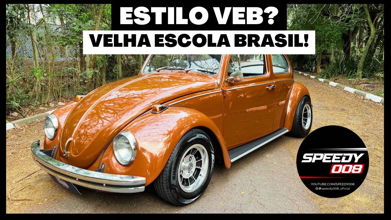 Vw FUSCA no estilo VEB - VELHA ESCOLA BRASIL!