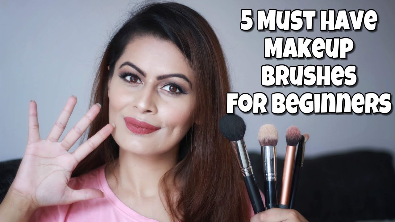 5 MUST HAVE Makeup Brushes For Beginners | Makeup Basics | Kavya K