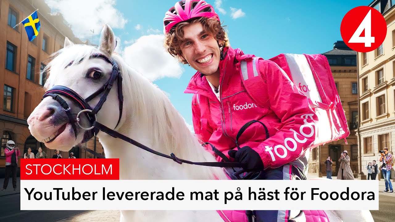 Jag infiltrerade Foodora och levererade mat på häst
