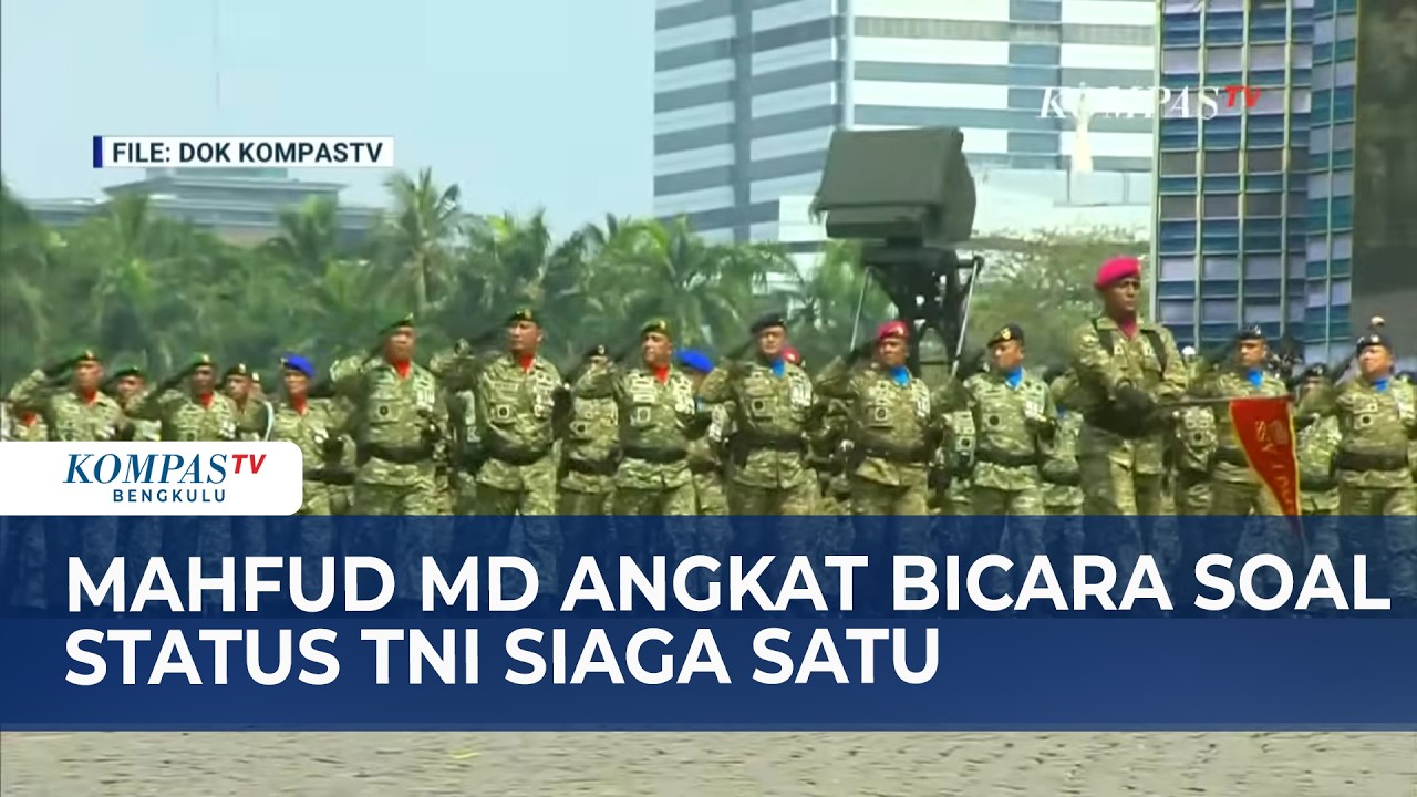 Mahfud MD Angkat Bicara soal Status TNI Siaga Satu