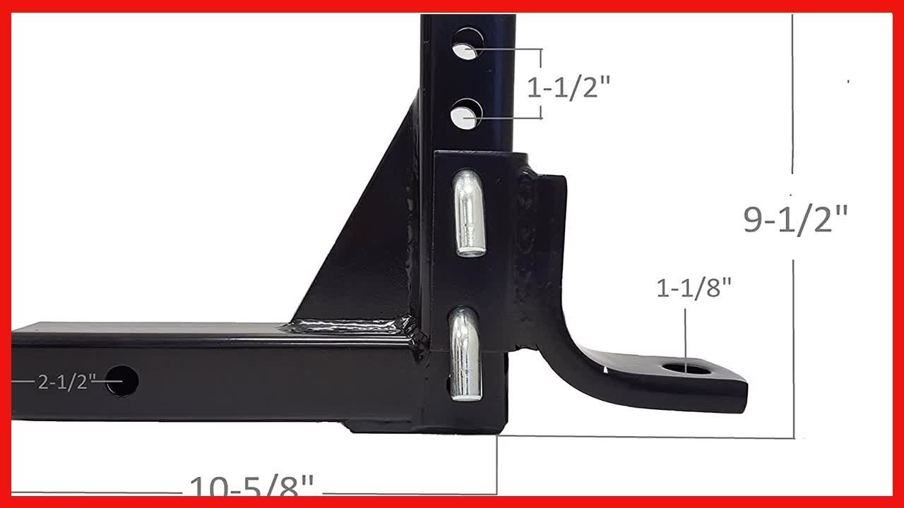 Great product -  MaxxHaul 70067 Trailer Hitch - 8-Position Adjustable Ball Mount Tow Hitch - 5000 lb