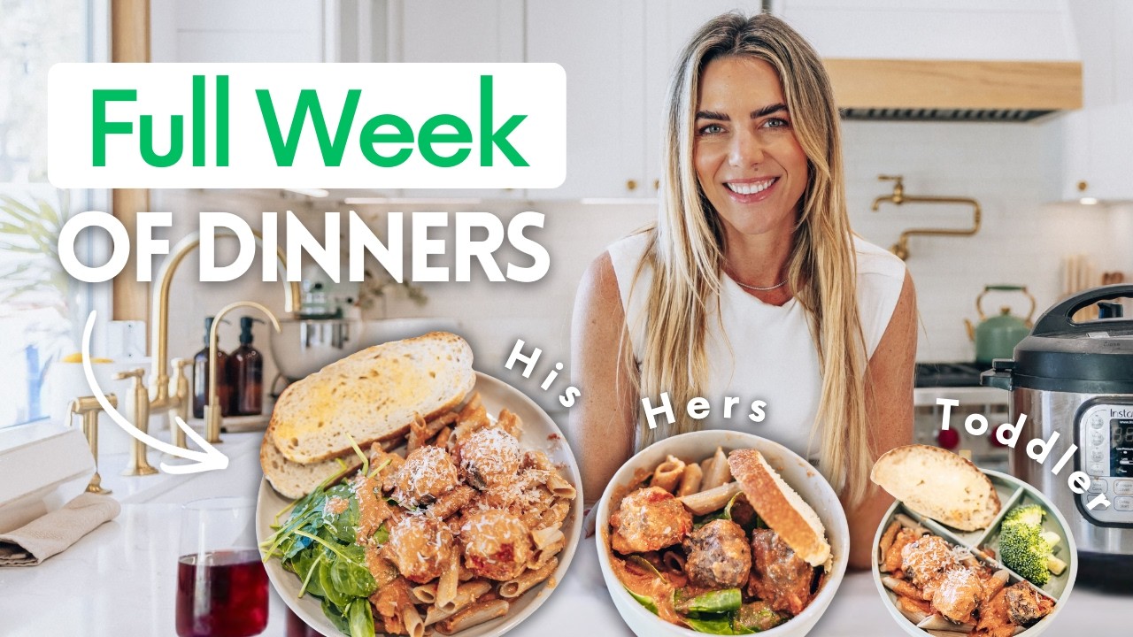 EASIEST Meal Prep for a Family (fat loss friendly dinners everyone will eat)