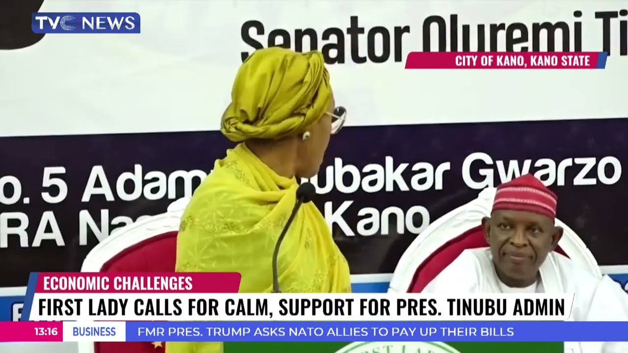 Remi Tinubu Says Present Challenges Will Soon Be Over, Seeks Support For Pres Tinubu's Admin.