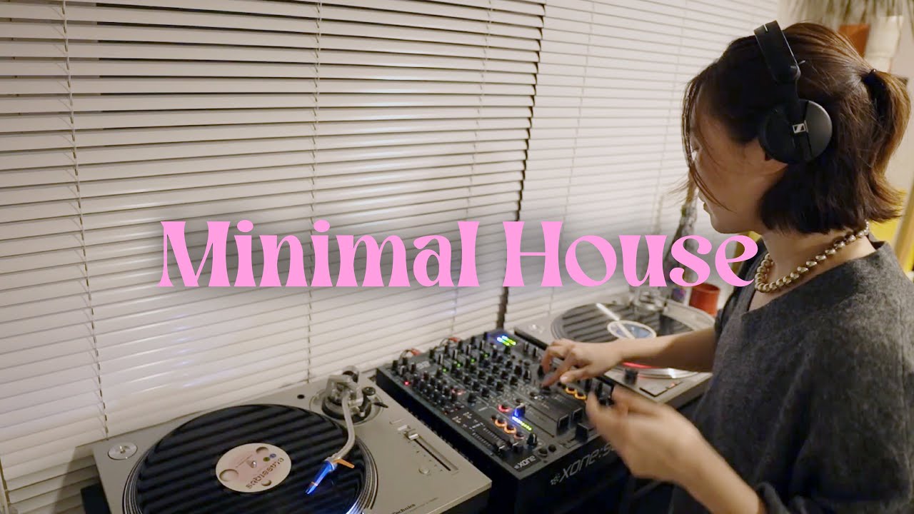 2hrs Minimal House Vinyl Mix 🖤 DJ Booth POV 🎧