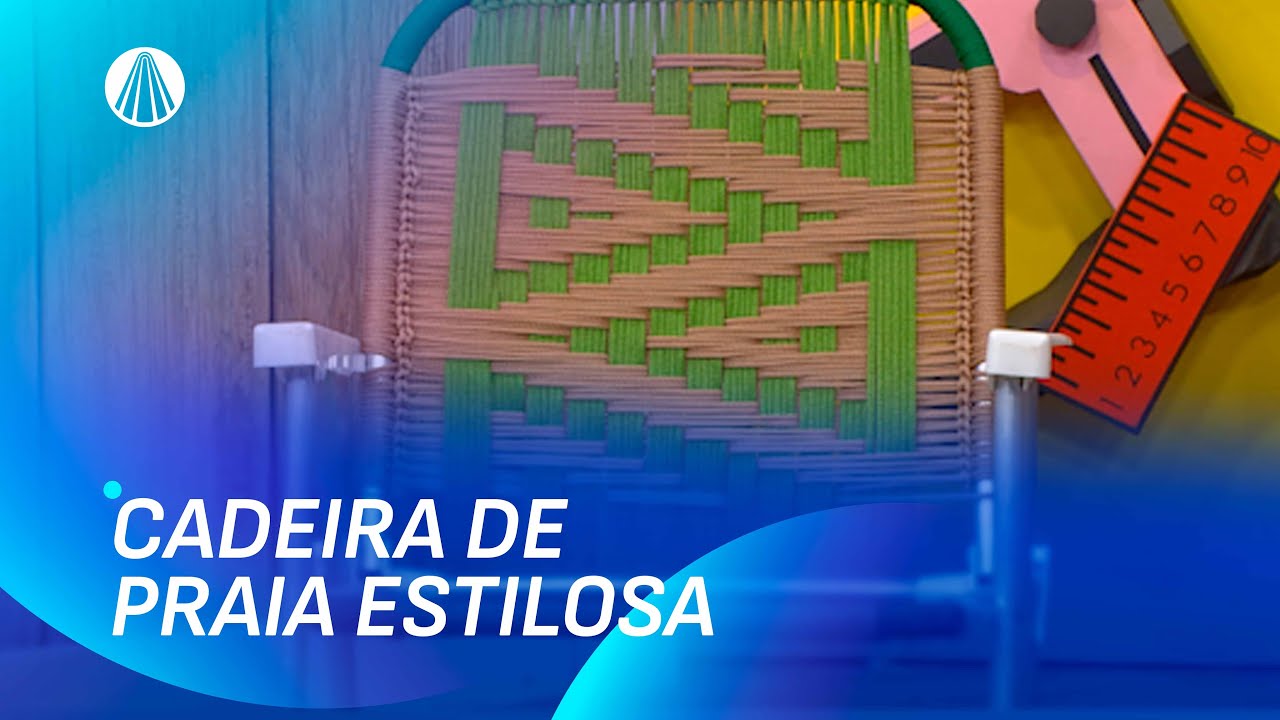 Trama para Cadeira de Praia em Quadro de Madeira | Faça Você Mesmo