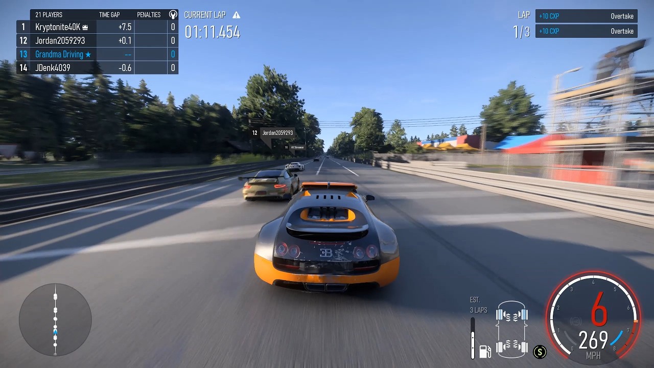 Bugatti Veyron SS Reaching Its Record Breaking Top Speed At Le Mans (Forza Motorsport)
