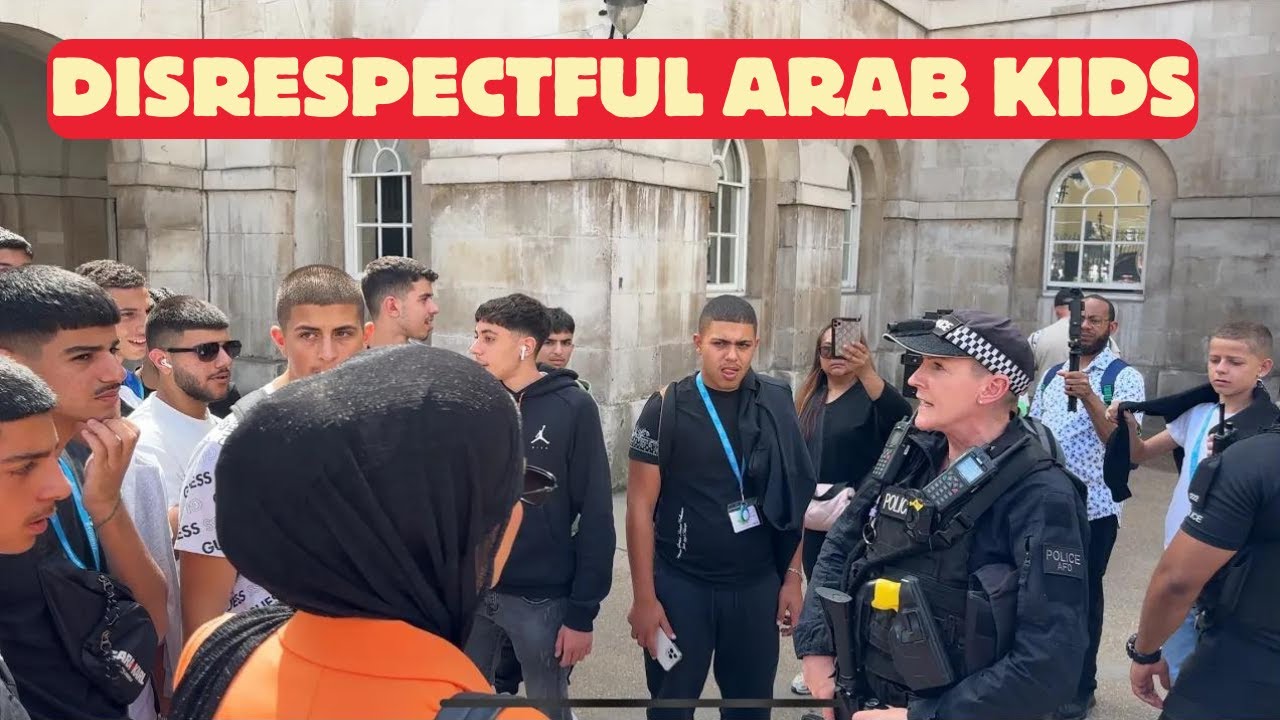 LEAVE NOW! POLICE EJECT ARABS TEENS DISRESPECTFUL WITH KINGS GUARDS!