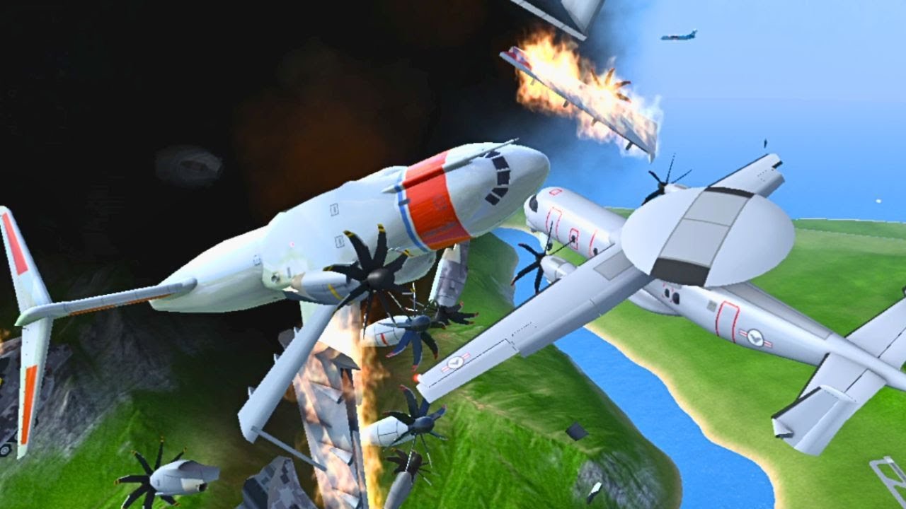 Epic Aircraft Collisions in Turboprop Flight Simulator!
