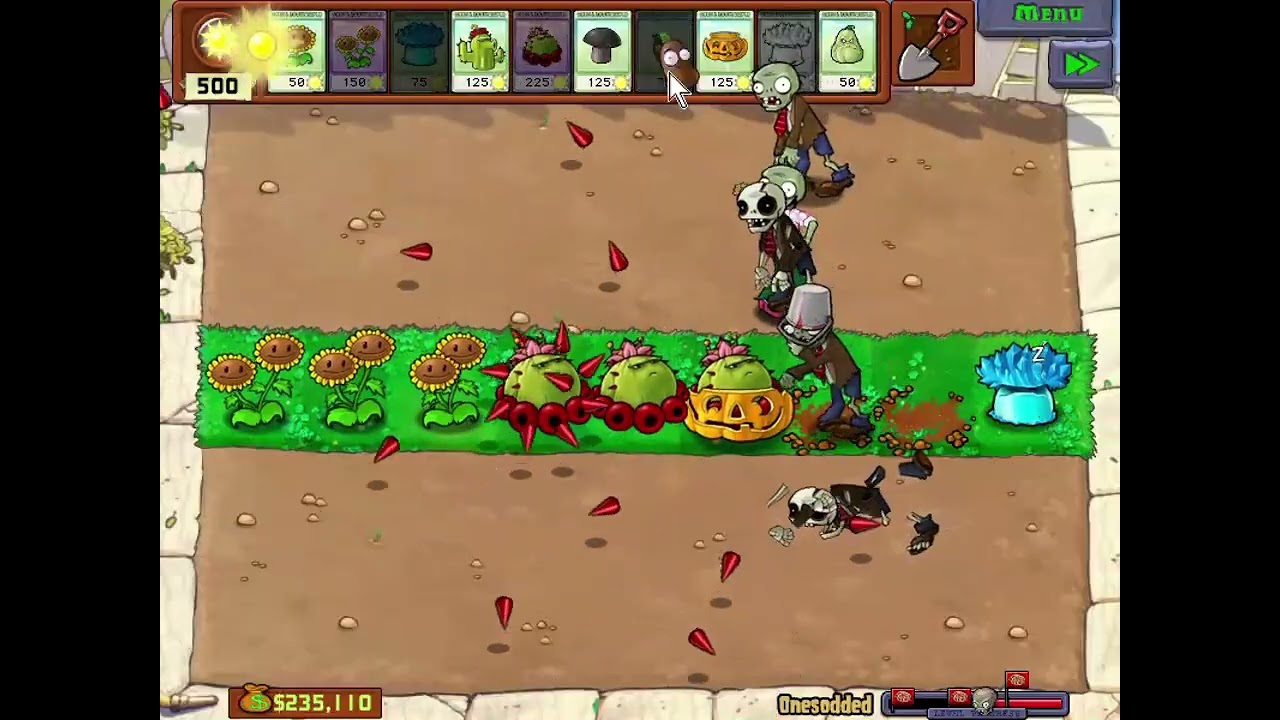 [PVZ DLC] Challenge 5 + Hard mode : Onesodded