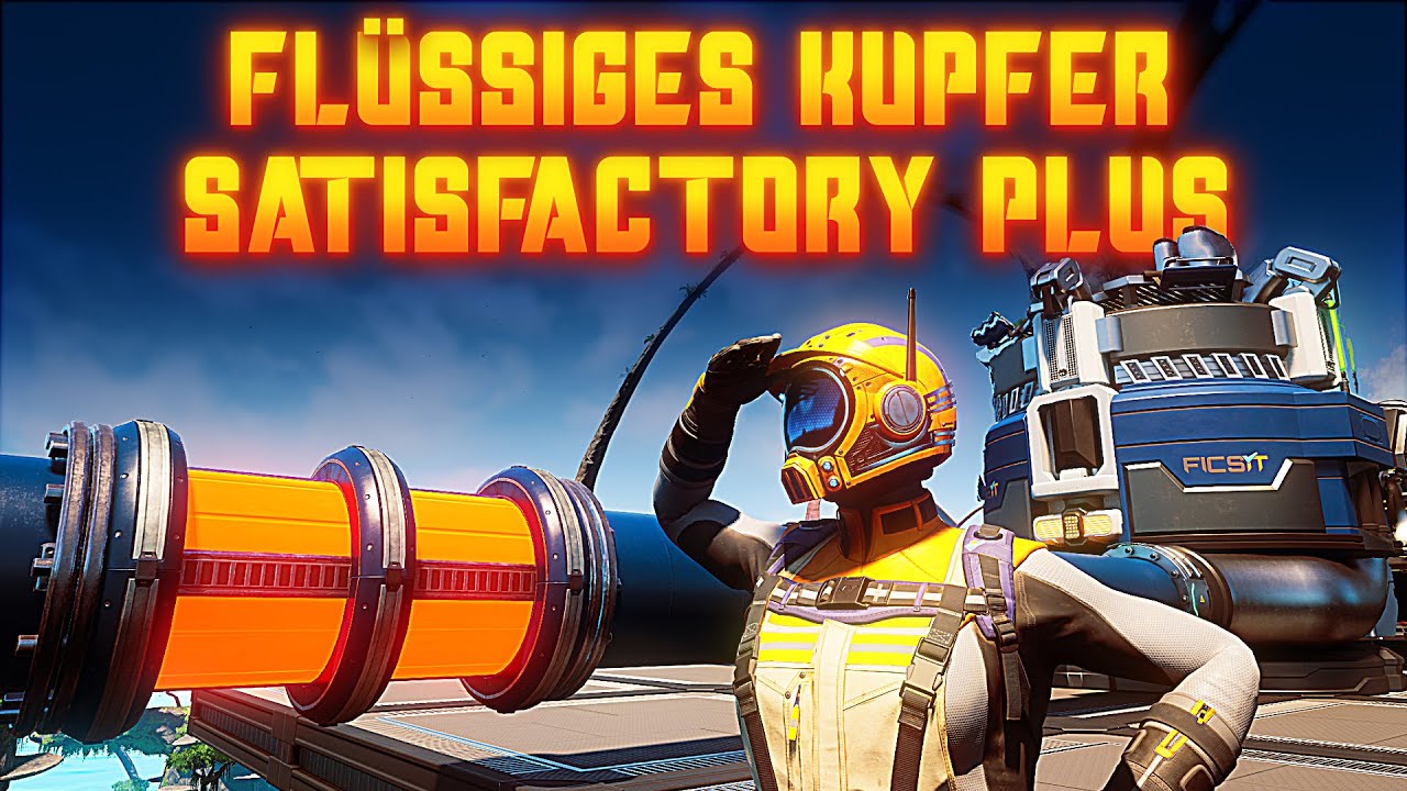 Pipeline für Kupfer im Satisfactory Plus Mod