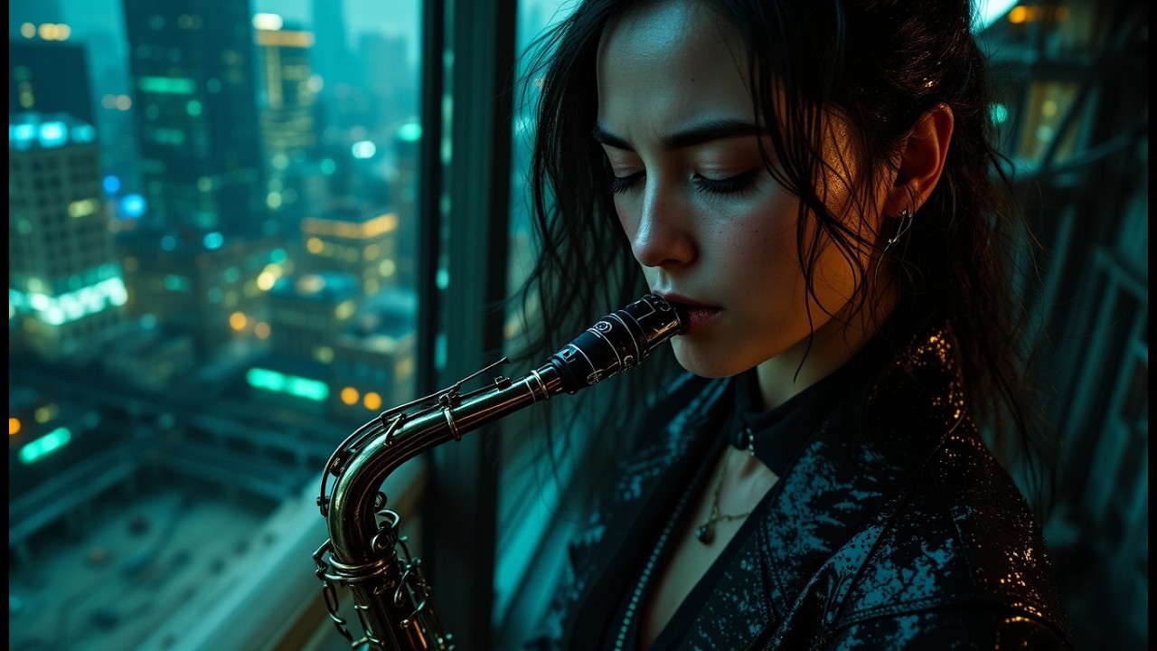 Gritty Industrial Saxophone: Urban Melodies for Productive March Nights