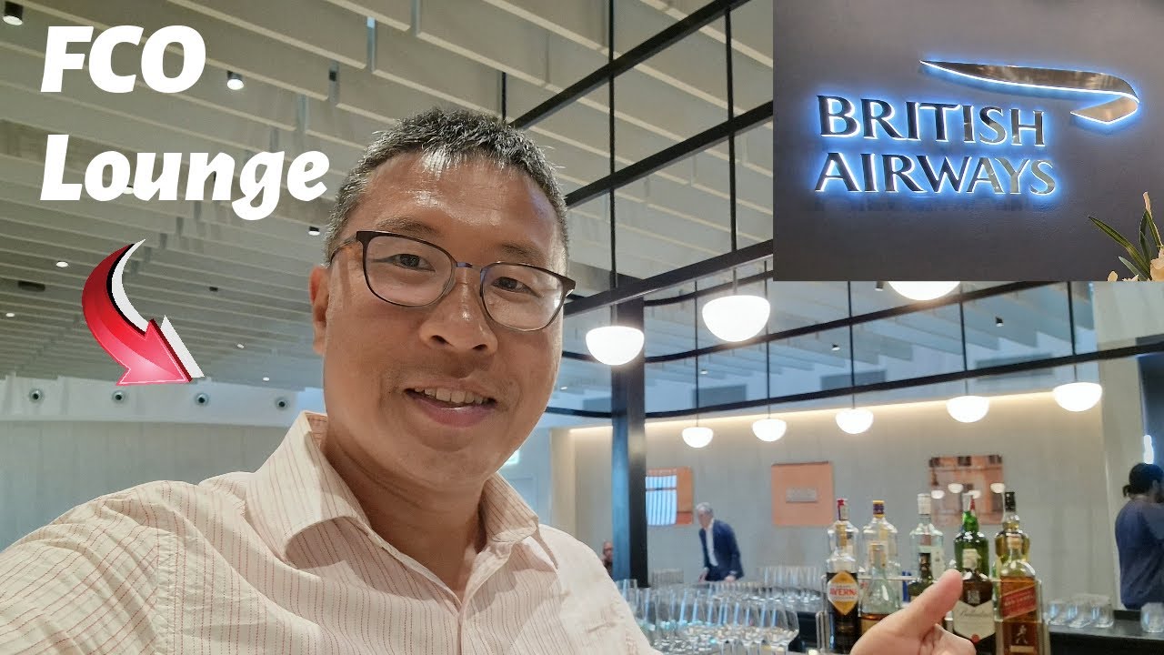 British Airways Lounge at FCO Rome Fiumicino Airport