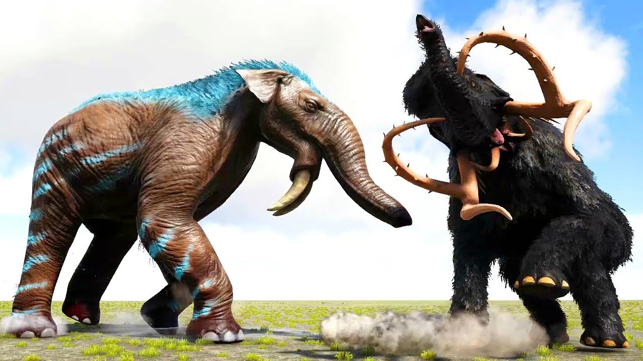ARK Additions DEINOTHERIUM vs. ARK DINOS and PREHISTORIC BEASTS | ARK Dino Battle 🦎