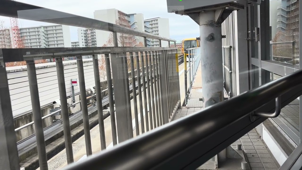 2026.2/25本通行きのアストラムライン7046号車牛田駅2番乗り場出発。