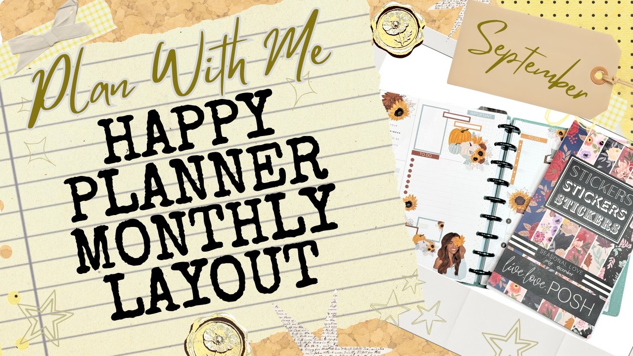Plan With Me: Happy Planner Monthly Layout [September Set Up]