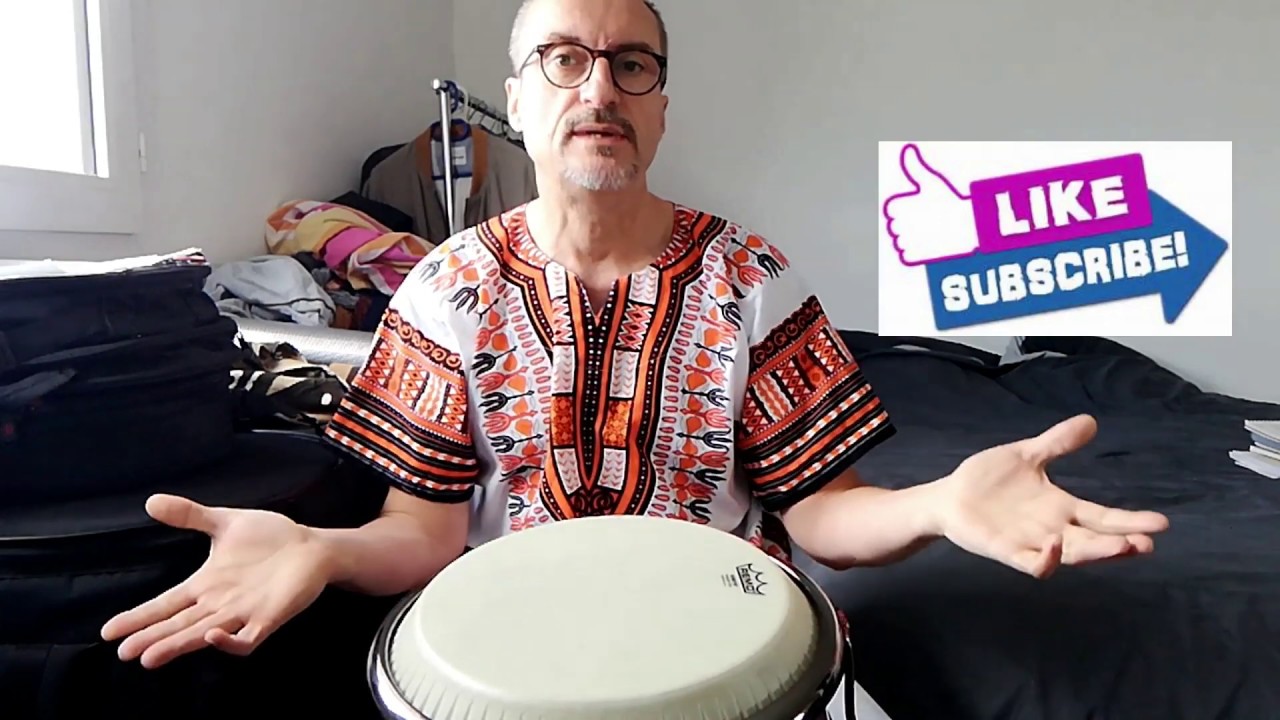 How to practice five stroke roll on one conga. Part2