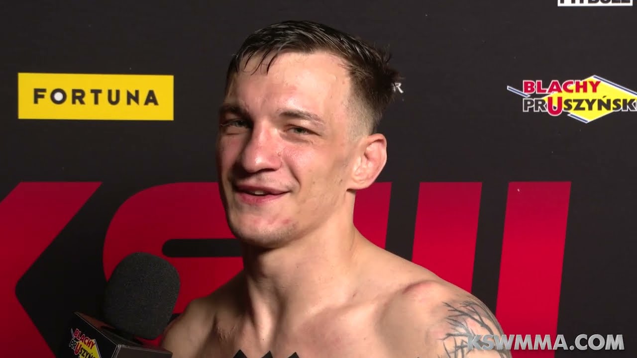 Sebastian Przybysz poddaje rywala na KSW 84 | Wywiad backstage