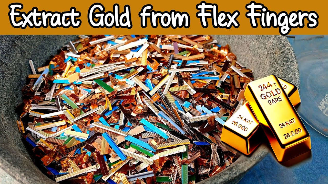 How to Extract Pure Gold from Flex Fingers | Step-by-Step Gold Recovery Guide.