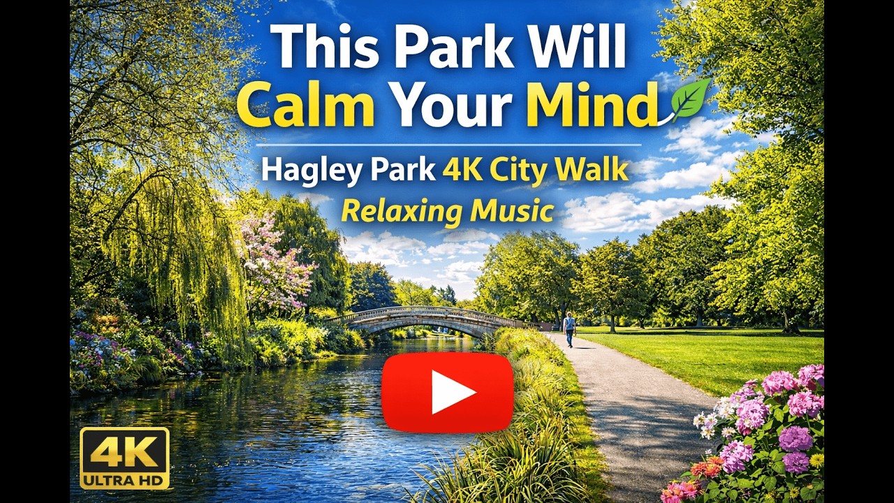 This Park Will Calm Your Mind 🌿 Hagley Park 4K City Walk | Relaxing Music