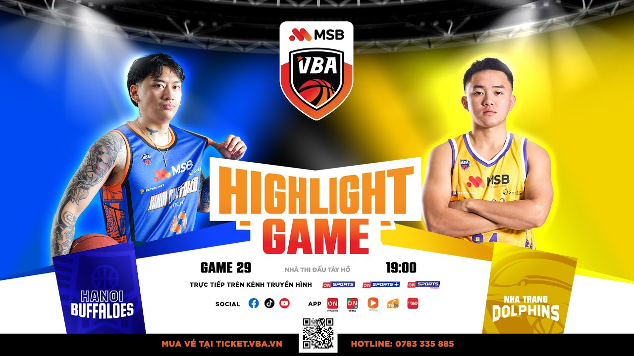 Full Game Highlights | Hanoi Buffaloes vs Nha Trang Dolphins | 04.07 #bongroVBA #VBA #VBA2025