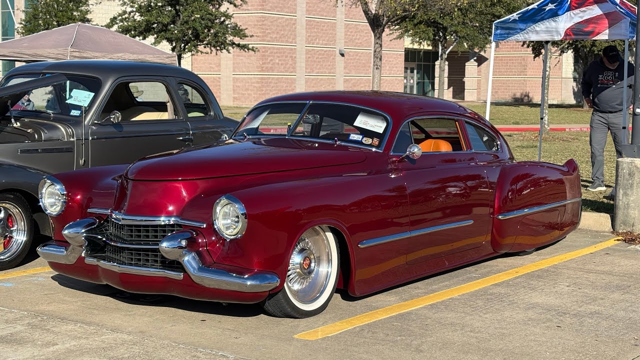 Cars Leaving Sachse High School Car Show TX | Mustang Sally Productions 