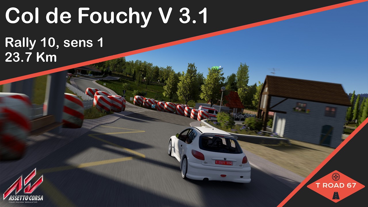 Col de Fouchy, Rally 10 sens 2 - Assetto Corsa mod - V3.1