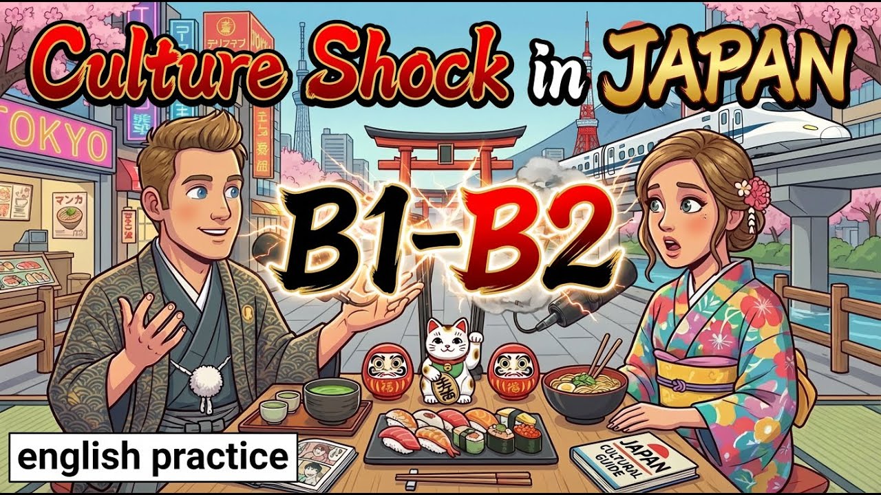 Culture Shock in Japan 🇯🇵 | B1–B2 English Podcast | Present Perfect Practice