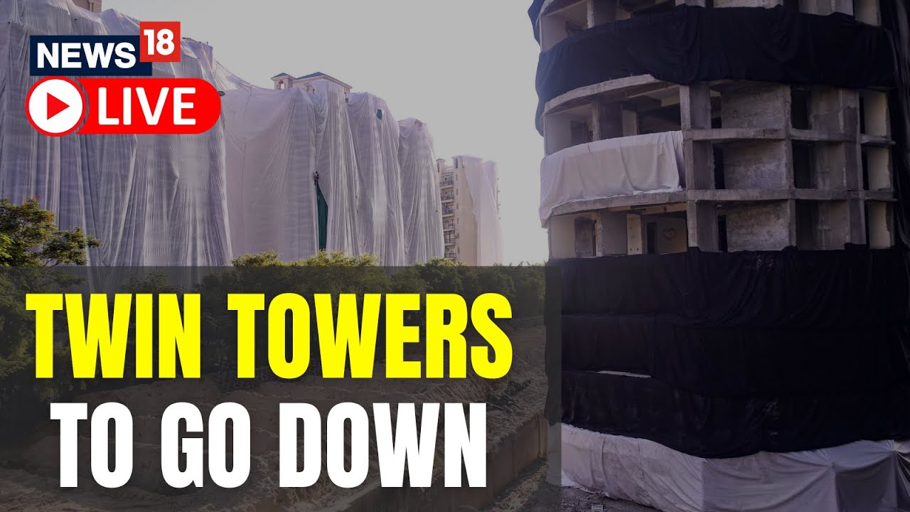 Supertech Twin Tower Demolished Live | Noida Live News | Noida Twin Tower Demolition | LIVE News