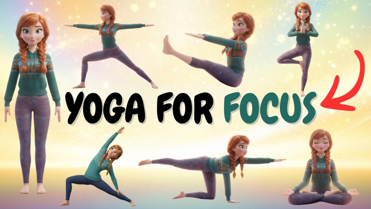 AMAZING positions for FOCUS I Yoga with ANNA I Yoga for KIDS I DISNEY Yoga I FROZEN