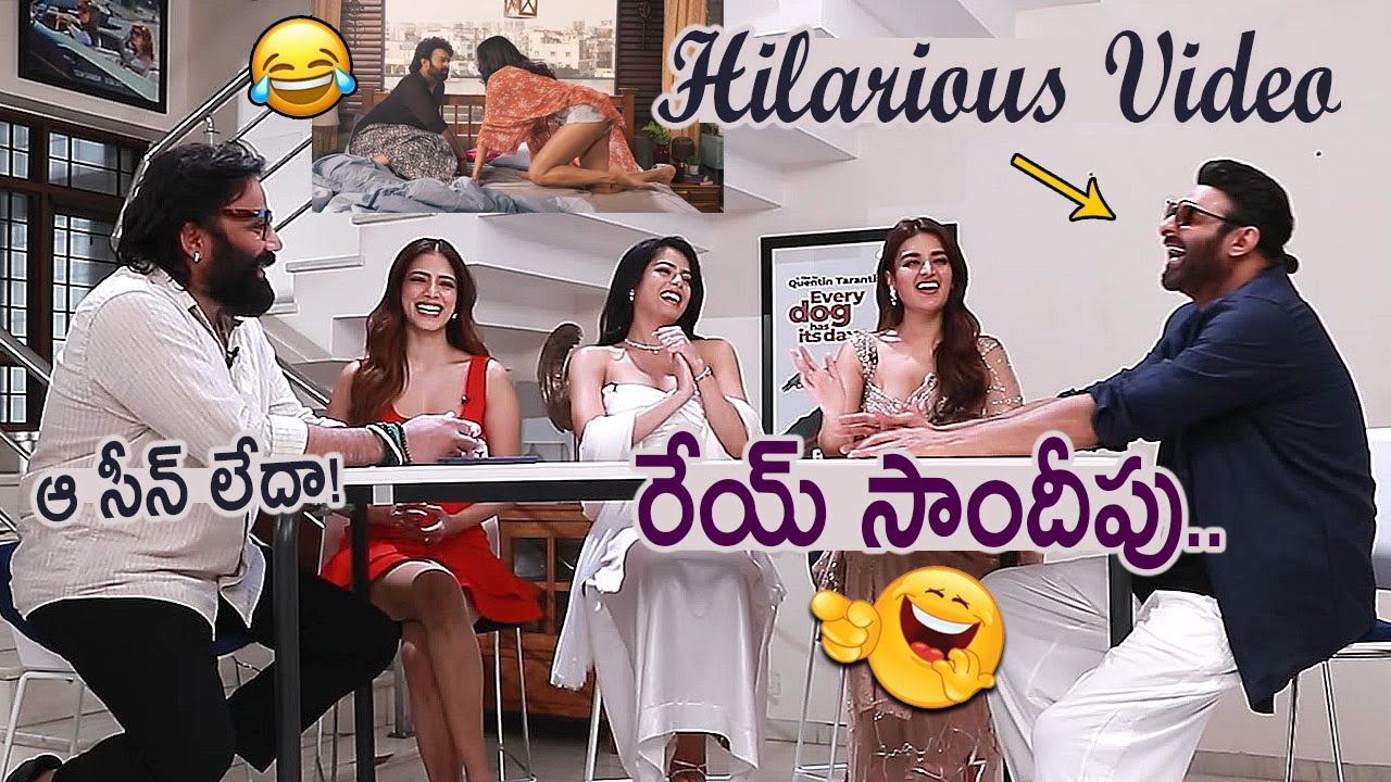 Prabhas Hilarious Fun With Sandeep Reddy Vanga | Rajasaab Hilarious Interview PROMO | Friday Culture