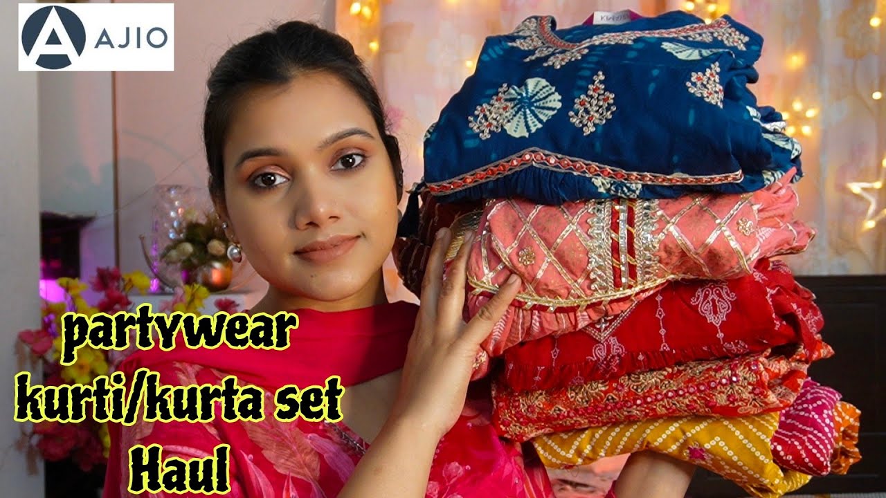 💕Ajio partywear kurti/ kurta set Haul💕 Kimayra kurti,kurta set Haul💕 Ajio kurta Haul💕 Ajio Haul💕