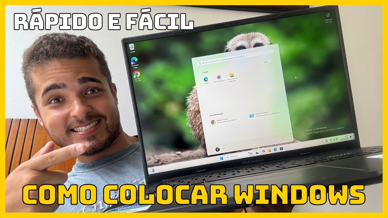 Notebook com LINUX? Aprenda a colocar o WINDOWS 11 GRÁTIS | ASUS Vivobook 16X