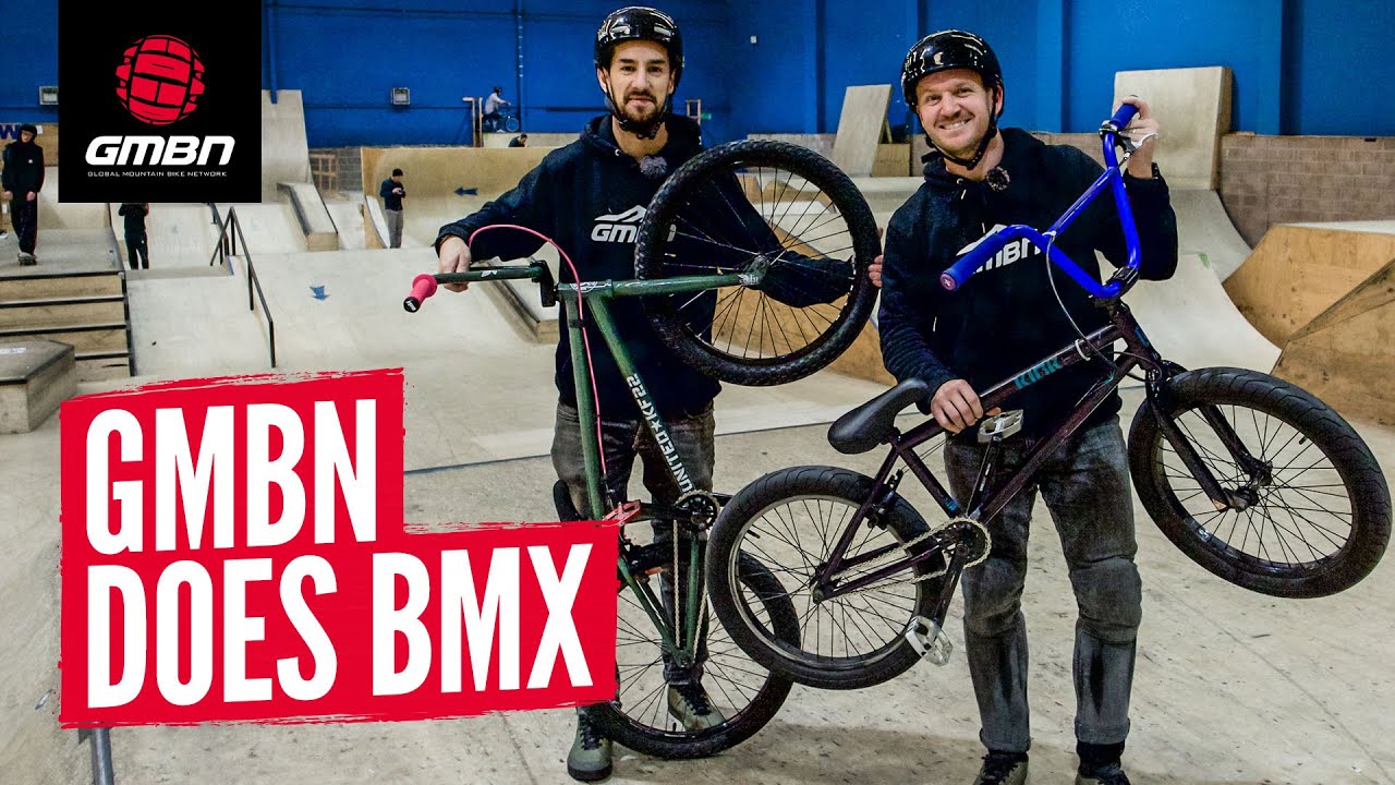 Mountain Bikers Try BMX Skatepark | GMBN Vs BMX