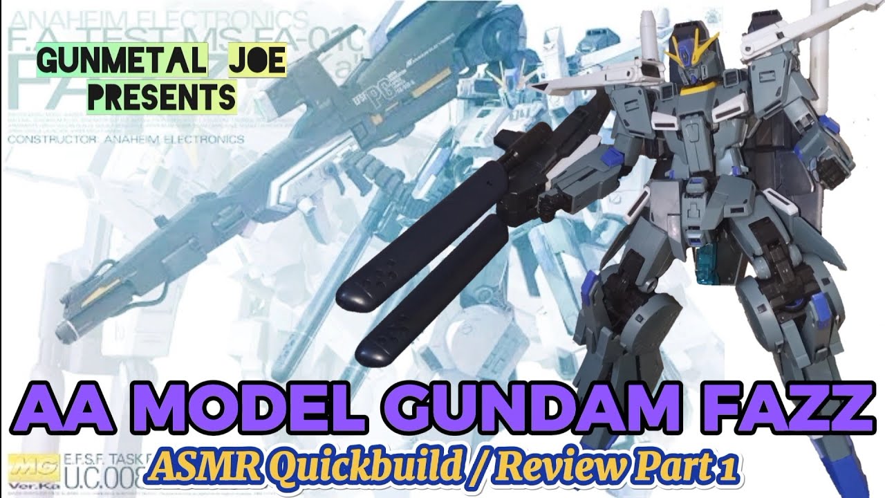 CANT AFFORD THE ORIGINAL BANDAI? WATCH THIS AND DECIDE! AA MODEL 3302 GUNDAM FAZZ ASMR REVIEW PART 1